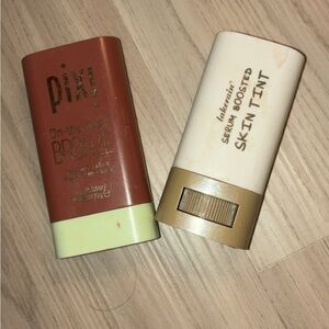 Pixi Bronze and Skin Tint Duo in Brown and Cream